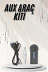Yeni Nesil Bluetooth Aux Araç Kiti Siyah TV Tablet Telefon Araç Araba