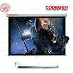 Codegen AX-24 STORLU PROJEKSİYON PERDESİ 240x200 (Arkası Siyah Fonlu - Duvar/Tava