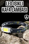 Kamp Feneri Balıkçı Feneri Başlıklı Suya Dayanıklı Kafa Lambası