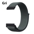 22MM Gear S3 Watch 4 -Gt2 GT2E 46MM Kayış Kordon Lylon Loop-(5775)