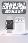 Akıllı Saat Kulaklık Hediyeli Uyku ve Sağlık Takibi Yapabilen Uzun Ömürlü