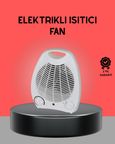 Mini Elektrikli Isıtıcı 2000W – Termostatlı Fanlı Isıtma Taşınabilir Tasar