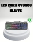 RGB Işıklı Oyuncu Klavye Mouse Seti – Türkçe Q Ayarlanabilir DPI Ergonomik ve