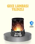 LED Renk Değiştiren Yıldız Projektör Galaxy Efektli Gece Lambası