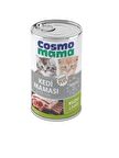 COSMO MAMAYAVRU KUZU ETLI KEDI KONSERVE MAMASI 24 ADET X 415 GR