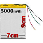 Alcatel 1T 7 8068 3G Batarya Pil 5000mAh - 3 Kablolu