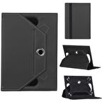 Apple Uyumlu İpad 7. Nesil A2198 Universal Standlı Tablet Kılıfı Siyah