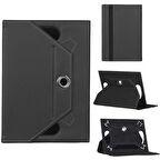 İpad Pro 10.5 A1852 Universal Standlı Tablet Kılıfı Siyah