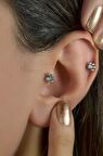Çelik Pati Model Piercing Tragus Helix Kıkırdak