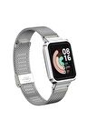 Xiaomi Mi Watch Lite Kordon/kayış Metal Hasır Örgü Kasa Korumalı Klipsli 2 In 1 Tam Uyumlu Kordon