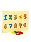 Ahşap Eğitici Rakamlar Bultak Puzzle Çocuk Oyuncağı