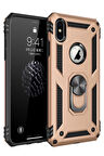 CPT50 iPhone XS Max Kılıf Sofya Yüzüklü Silikon Kapak - Gold