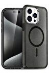 CPT50 iPhone 15 Pro Kılıf Star Magsafe Kapak - Siyah