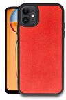 CPT50 iPhone 11 Kılıf Aras Deri Kapak - Kırmızı
