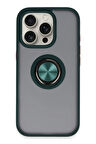 CPT50 iPhone 16 Pro Kılıf Montreal Yüzüklü Silikon Kapak - Yeşil