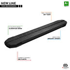 S-Dizayn Chery Tiggo7 Pro NewLine Siyah Yan Basamak 183 Cm 2022 Üzeri