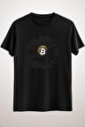 Unisex Siyah Bitcoin Daze-y Classic T-shirt
