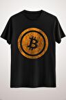 Unisex Siyah Bitcoin Vintage Logo Cryptocurrency Bitcoin Shirt Classic . Essential T-shirt