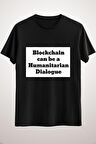 Unisex Siyah Blockchain Can Be A Humanitarian Dialogue Classic T-shirt