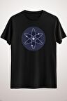 Unisex Siyah Cosmos Atom Cryptocurrency Classic T-shirt