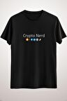 Unisex Siyah Crypto Nerd Classic T-shirt
