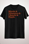 Unisex Siyah Cryptocurrency Essential T-shirt