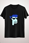 Unisex Siyah Cryptopunk#635 Classic T-shirt
