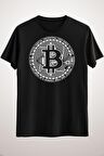 Unisex Siyah Bitcoin Classic T-shirt
