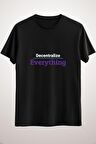 Unisex Siyah Decentralize Everything Classic T-shirt
