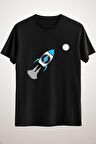 Unisex Siyah Electroneum. To The Moon! Essential T-shirt