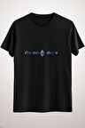 Unisex Siyah Ethereum Holder Design Classic T-shirt