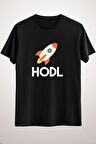Unisex Siyah Funny Cryptocurrency - Hodl To The Moon! T-shirt Classic T-shirt