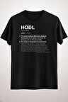 Unisex Siyah Hodl Classic T-shirt