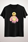 Unisex Siyah Jesus Christ Bitcoin Cryptocurrency Classic T-shirt