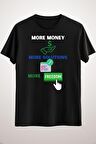 Unisex Siyah More Money More Solutions More Freedom Classic T-shirt