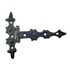 Antika Tarz Dekoratif Pirinç Yıldız Kuyruklu Menteşe - 85x110 Mm, Oksit