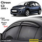 Citroen C3 Mugen Cam Rüzgarlığı 2009-2016
