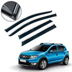 Dacia Sandero Stepway Krom Çıtalı Cam Rüzgarlığı 2013-2019