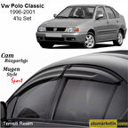 Volkswagen Polo Classic Sedan Mugen Cam Rüzgarlığı 96-01