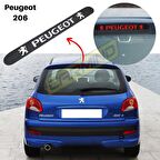 Peugeot 206 Karbon Arka Fren Stop Lambası Sticker