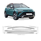 Hyundai Bayon Krom Cam Çerçevesi Set 2020- (12 Parça)