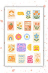 Günlük Mood Sticker Bullet Journal Sticker / Defter / Ajanda / Çıkartma /Matara/Laptop