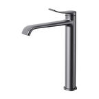 Creavit Lua Uzun Lavabo Armatürü - Metalik Gri