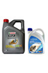 Gtx 10w-40 A3/b4 Yarı Sentetik Motor Yağı 4 L + Yeşil Antifriz 3 L + Cam Suyu 80 Ml