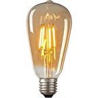 Cata 6W Rustik Led Ampul Uzun Filament 2700K Amber