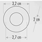 Cata CT-5270 1W Yıldız Siyah Kasa Led Spot Gün Işığı