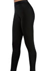 Kadın Siyah Termal Tayt