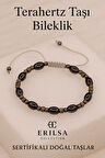 Sertifikalı Titreşim Taşı Odaklanma ve Koruyucu Enerji İçin Terahertz Taşı Bileklik