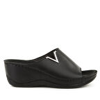 MUYA PERLA ANATOMİK TABAN DÖRT MEVSİM KADIN TERLİK SİYAH