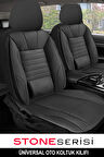 Mercedes 400  Uyumlu 5 KOLTUK TAM SET DERİ BEL DESTEKLİ OTO KOLTUK KILIFI SİYAH